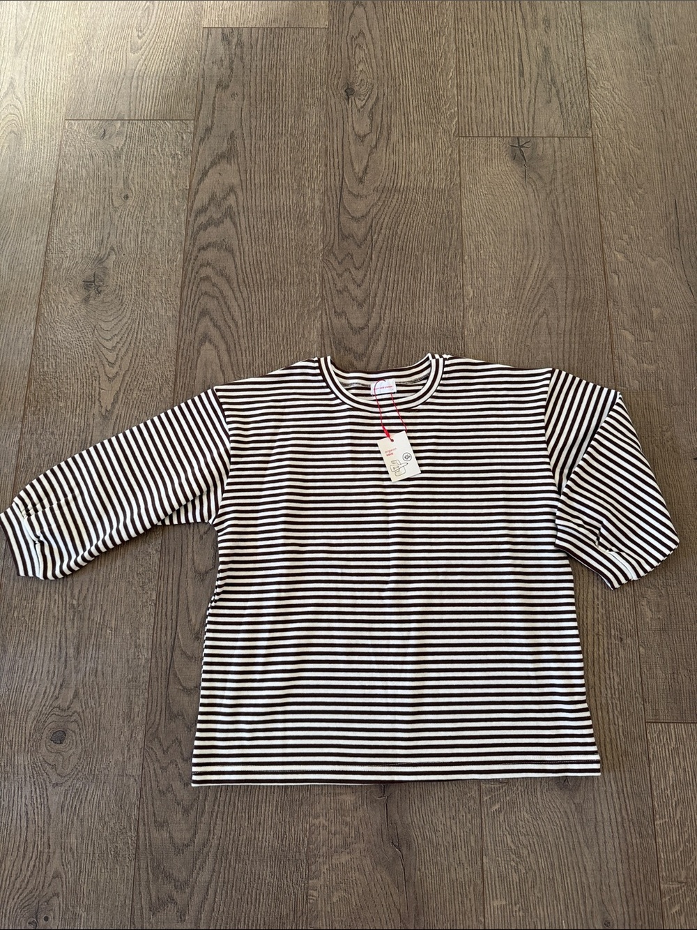 Pigeon Said Please 4T 5T Kids Striped Long Sleeve Top